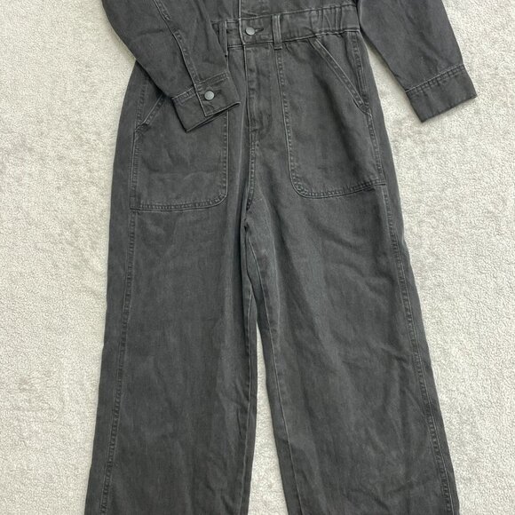 NEW Women's 8 Long Sleeve Utility Baggy Denim Jumpsuit - Universal Thread 1211 - Picture 6 of 10